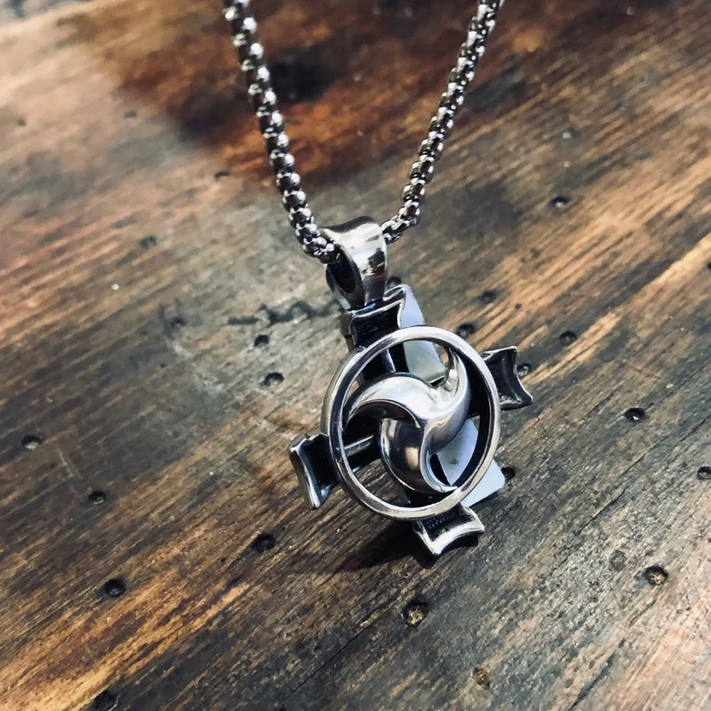 BICO Cross Pendant with Sterling Silver Necklace.
